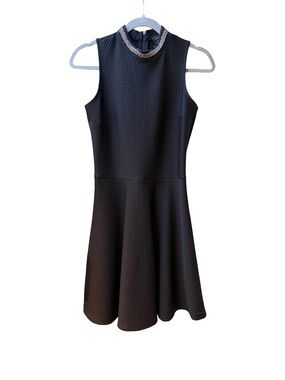 Superdry Black Beaded Neckline Dress